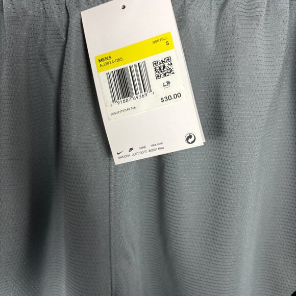 Nike Mens Dri-FIT Icon Basketball Shorts Gray Size Small New With Tag's. - Picture 6 of 10